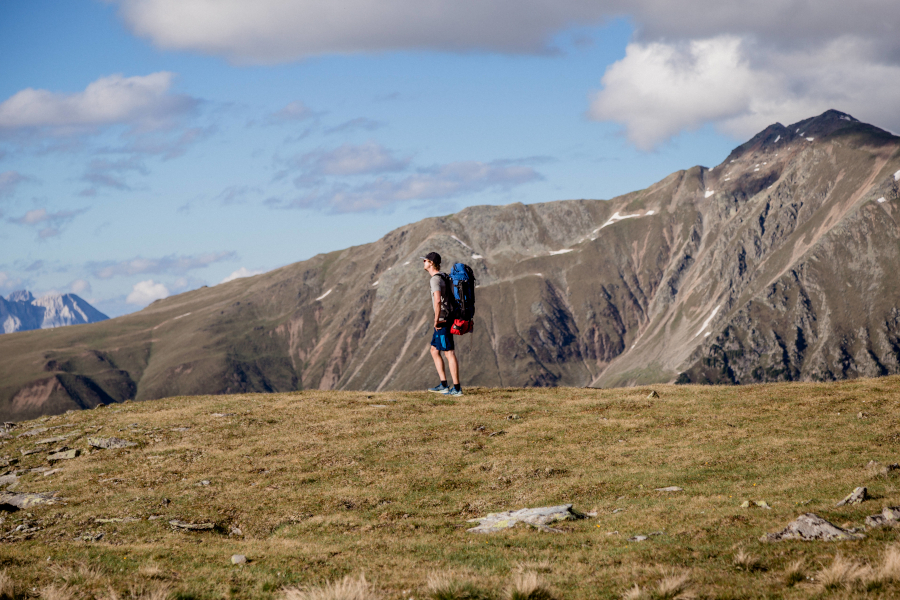 Einsam am Gipfel Wetterkreuz - Wandern in Tirol
