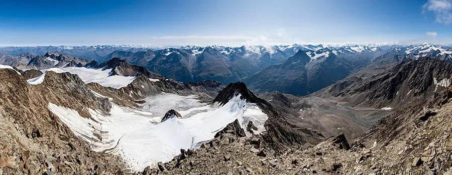 Gipfelpanorama Wildspitze